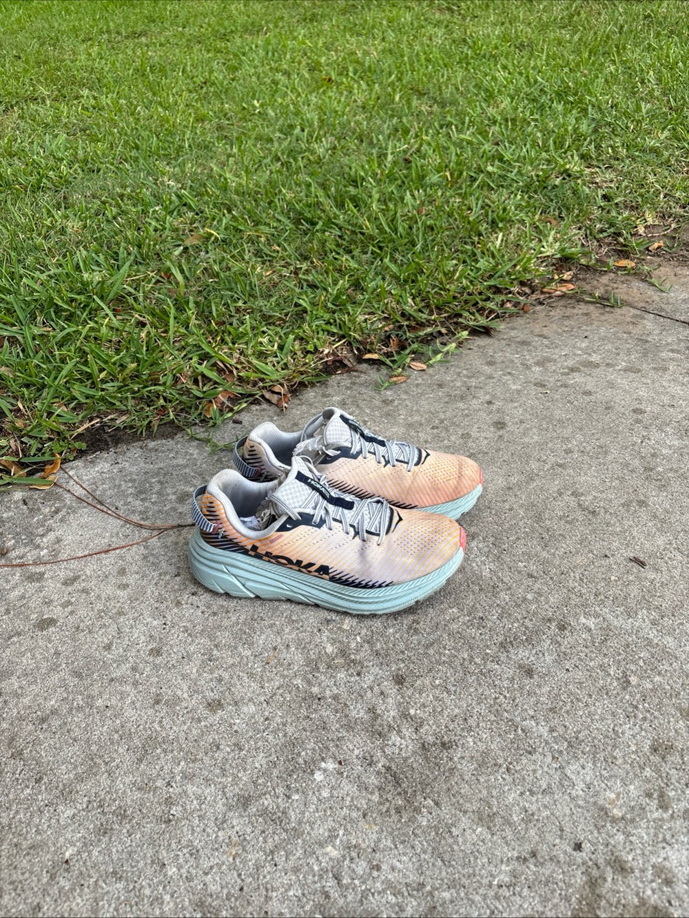 Hoka One Running Shoes W Rincon 2 Gray Teal Women 9